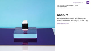 THE FUTURE OF RETAIL 2015 @PSFK | #FutureOfRetail
Design Your Visit
Delivering convenience,
efficiency and ease through
digital services that allow
customers to optimize every  
store visit.
 