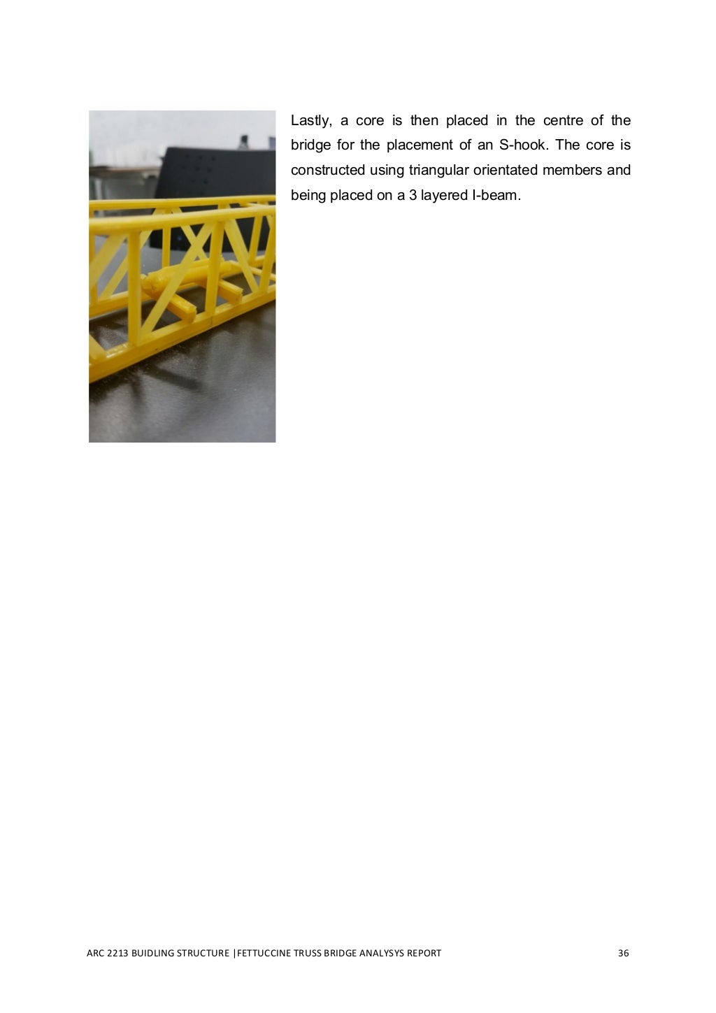 Strongest spaghetti bridge design image