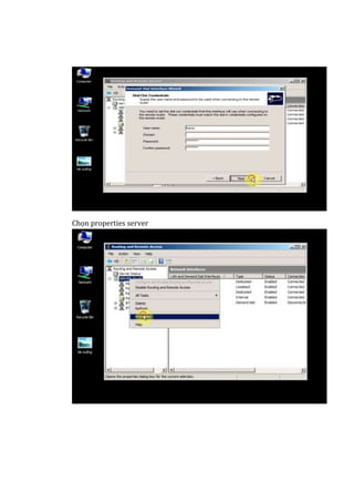 Chọn properties server
 