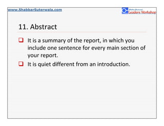 Report writing | PDF