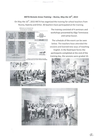 ETRC Narrative Report 2014-2015