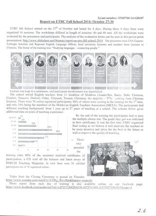 ETRC Narrative Report 2014-2015