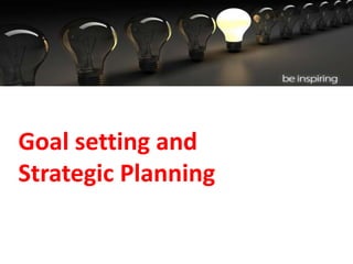 Drawing up action plans and setting goals are the natural follow-
up measures after evolving strategies. The next step is ...