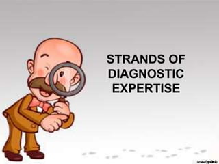 STRANDS OF
DIAGNOSTIC
EXPERTISE
 