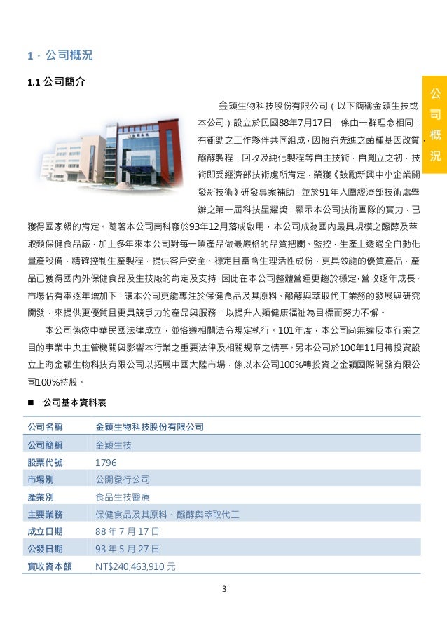 2012金穎生技企業社會責任報告書