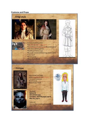 Costume and Props

 