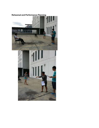 Rehearsal and Performance Planning

 