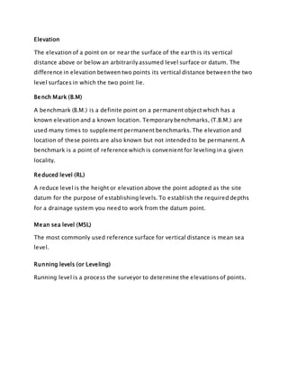 SITE SURVEYING LEVELING | DOCX