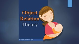 Melanie Reizes Klein
Object
Relation
Theory
 