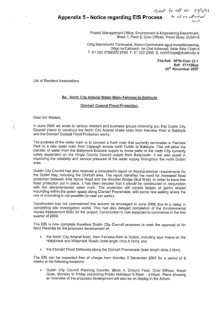 Appendix 5 - Notice regarding EIS Process
 