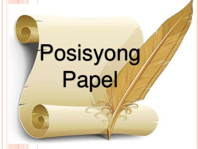 Ano Ang Kahulugan Ng Papel Ng Posisyong