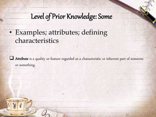 Activating Prior Knowledge | PPTX
