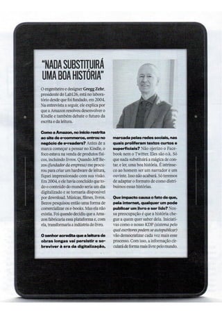 Reportagem: "A leitura na era digital"