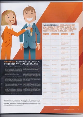 Elton na Mídia - Reportagem sobre Trainee