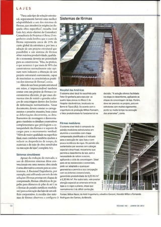 Reportagem sobre Processo Construtivo de Lajes