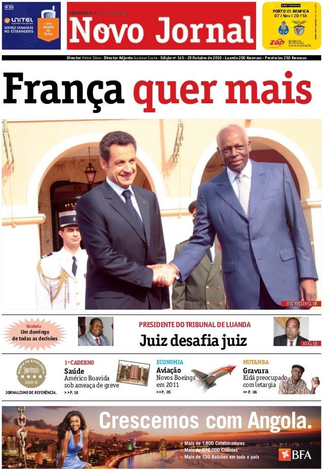 Matéria com Patrícia Tucunduva - "Novo Jornal Angola"