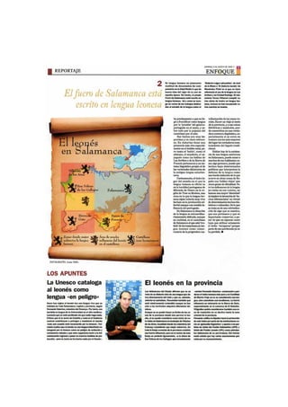 Región Leonesa - El Leonés en Salamanca - Reportaje de la Tribuna de Salamanca - pag3 (Reino de León)