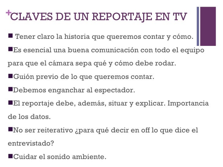 Reportaje Periodismo De Investigacion En Tv
