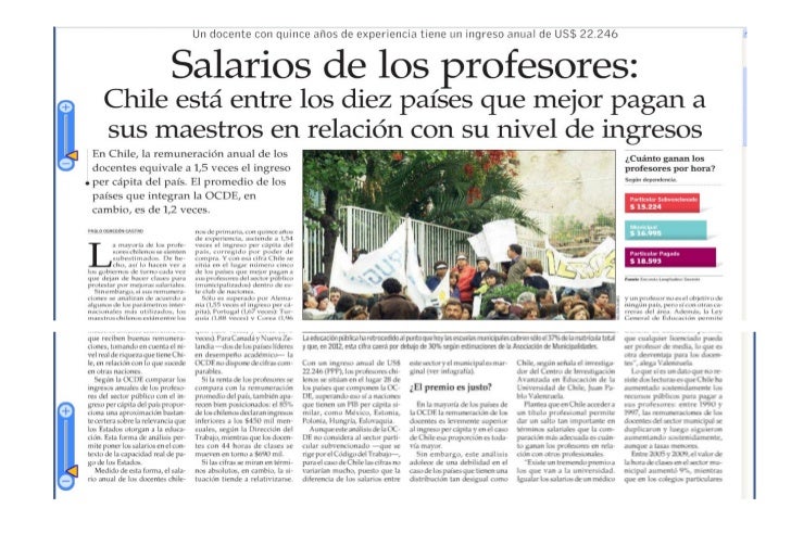 Reportaje salario profesores word