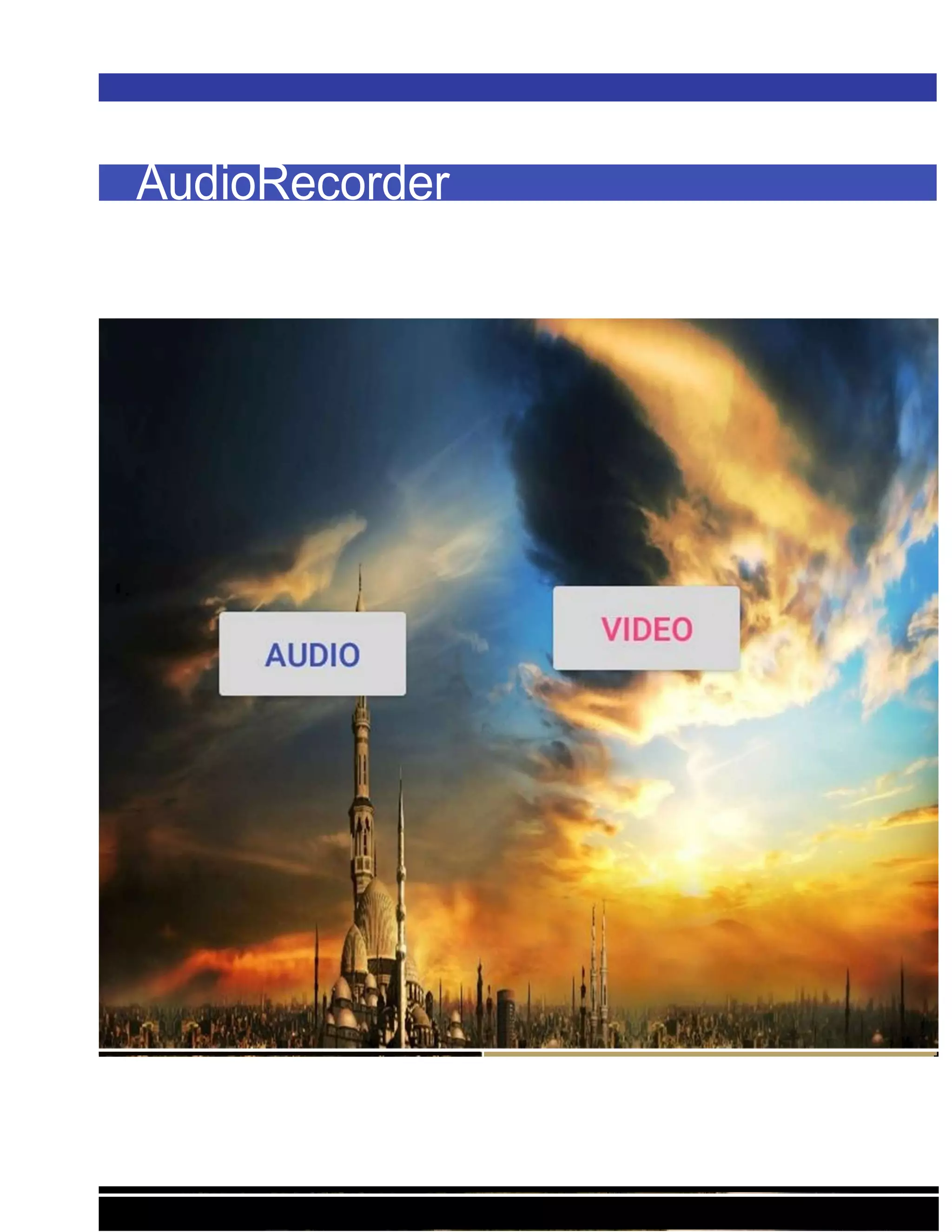 AudioRecorder
 