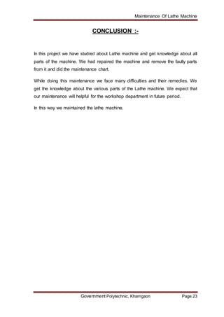 Lathe Machine | PDF