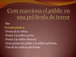 Il·lusió de moviment produïda per la projecció d’imatges fixes enregistrades en continuïtat sobre una pel·lícula de cel·luoide a una freqüència habitual de 24 fotogrames per segon.