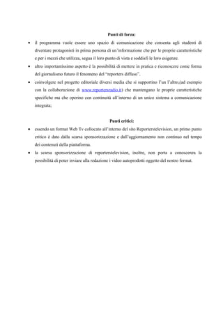 Report Attività Ideas