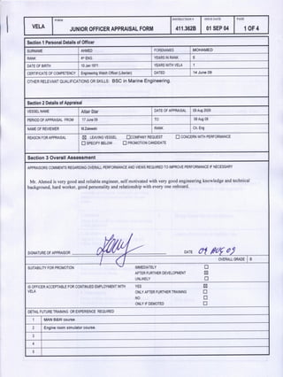 Appraisal report  Aug 2009