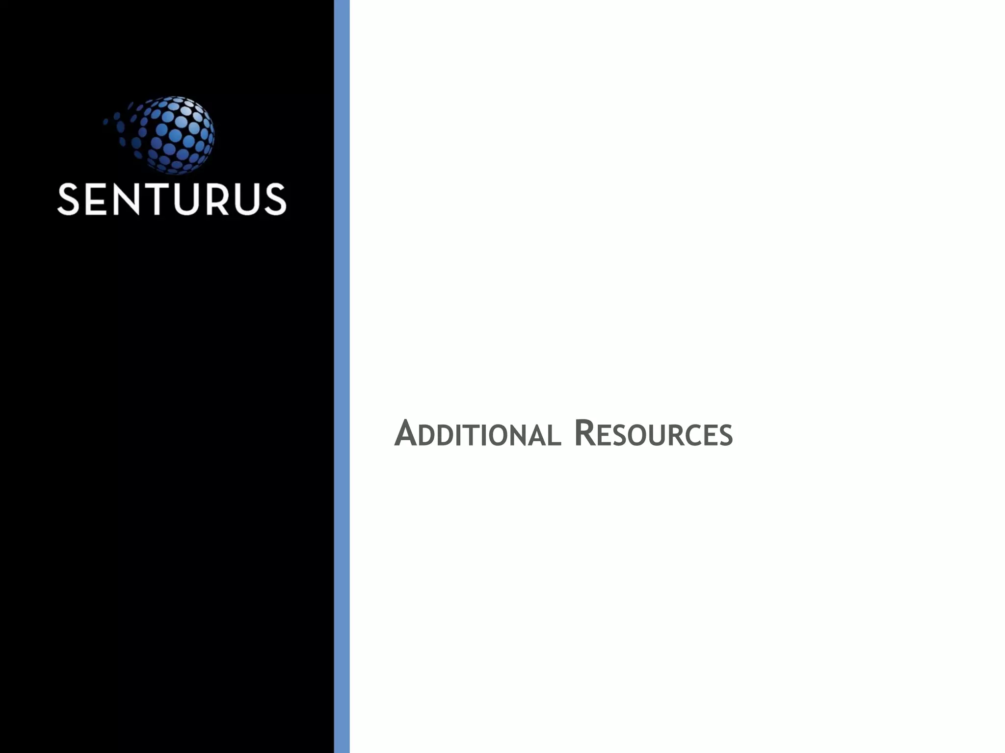 ADDITIONAL RESOURCES
 