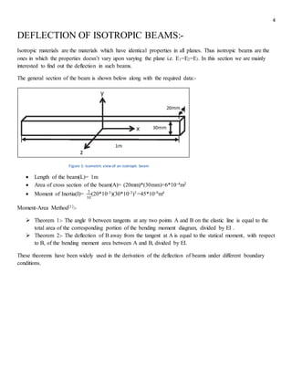 Bending and free vibration analysis of isotropic and composite beams | DOCX
