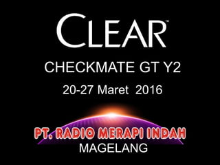 CHECKMATE GT Y2
20-27 Maret 2016
MAGELANG
 