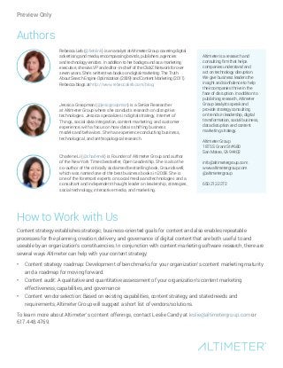 Authors
Rebecca Lieb (@lieblink) is an analyst at Altimeter Group covering digital
advertising and media, encompassing bra...