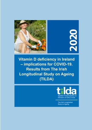 Vitamin D deficiency in Ireland
– implications for COVID-19.
Results from The Irish
Longitudinal Study on Ageing
(TILDA)
2020
 
