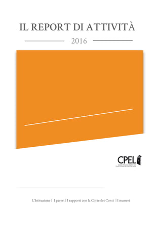 Rapporto di attività del CPEL 2016