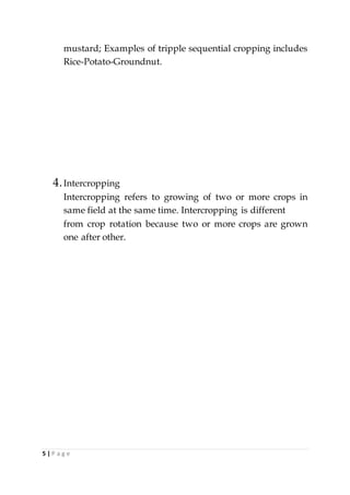 Cropping Pattern Sample Report cropping pattern | DOCX