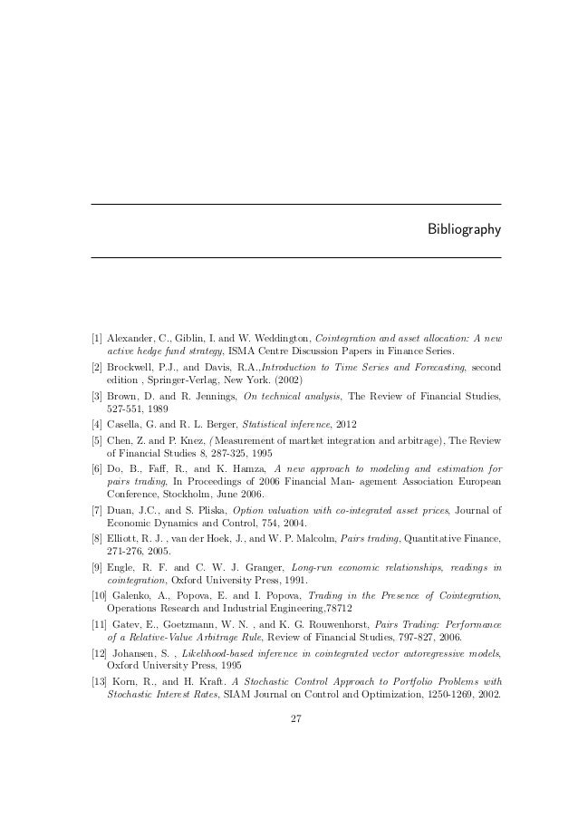 Statistical arbitrage pairs trading strategies review and outlook