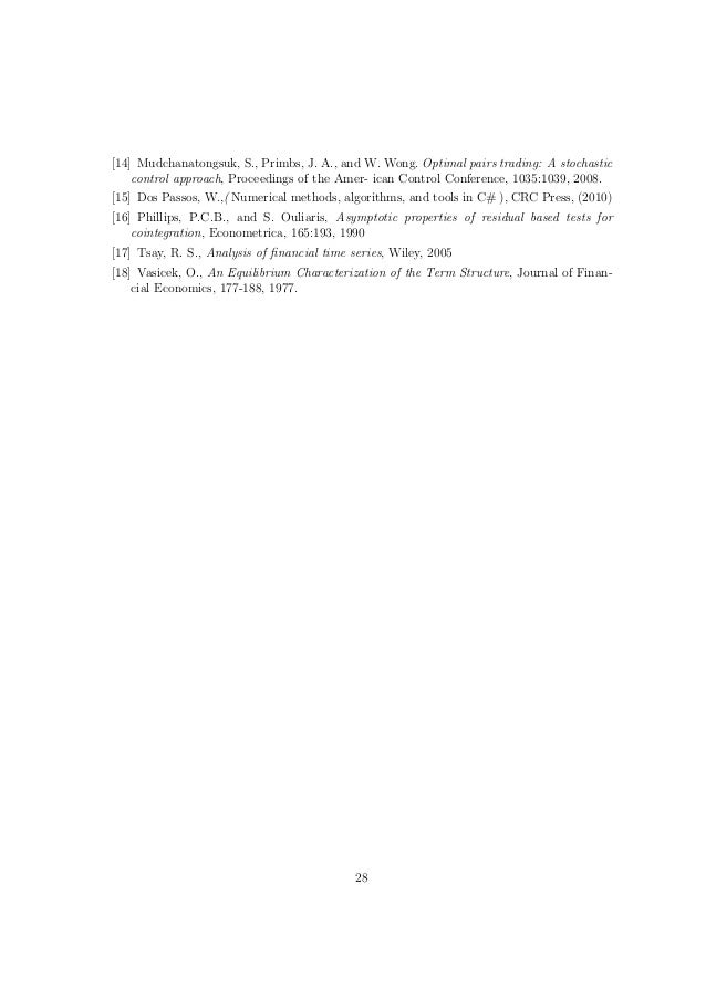 Statistical arbitrage pairs trading strategies review and outlook