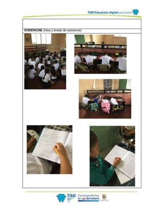 EVIDENCIAS (fotos y listado de asistencia)
 