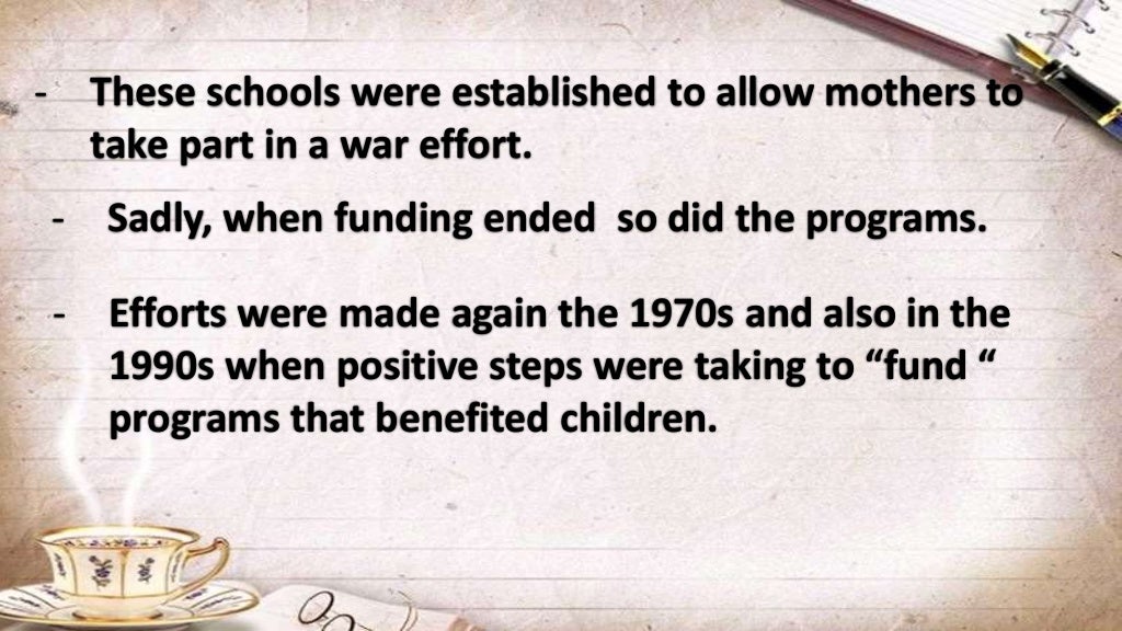History of Early Childhood Education