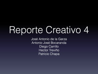 Reporte Creativo #4 Español