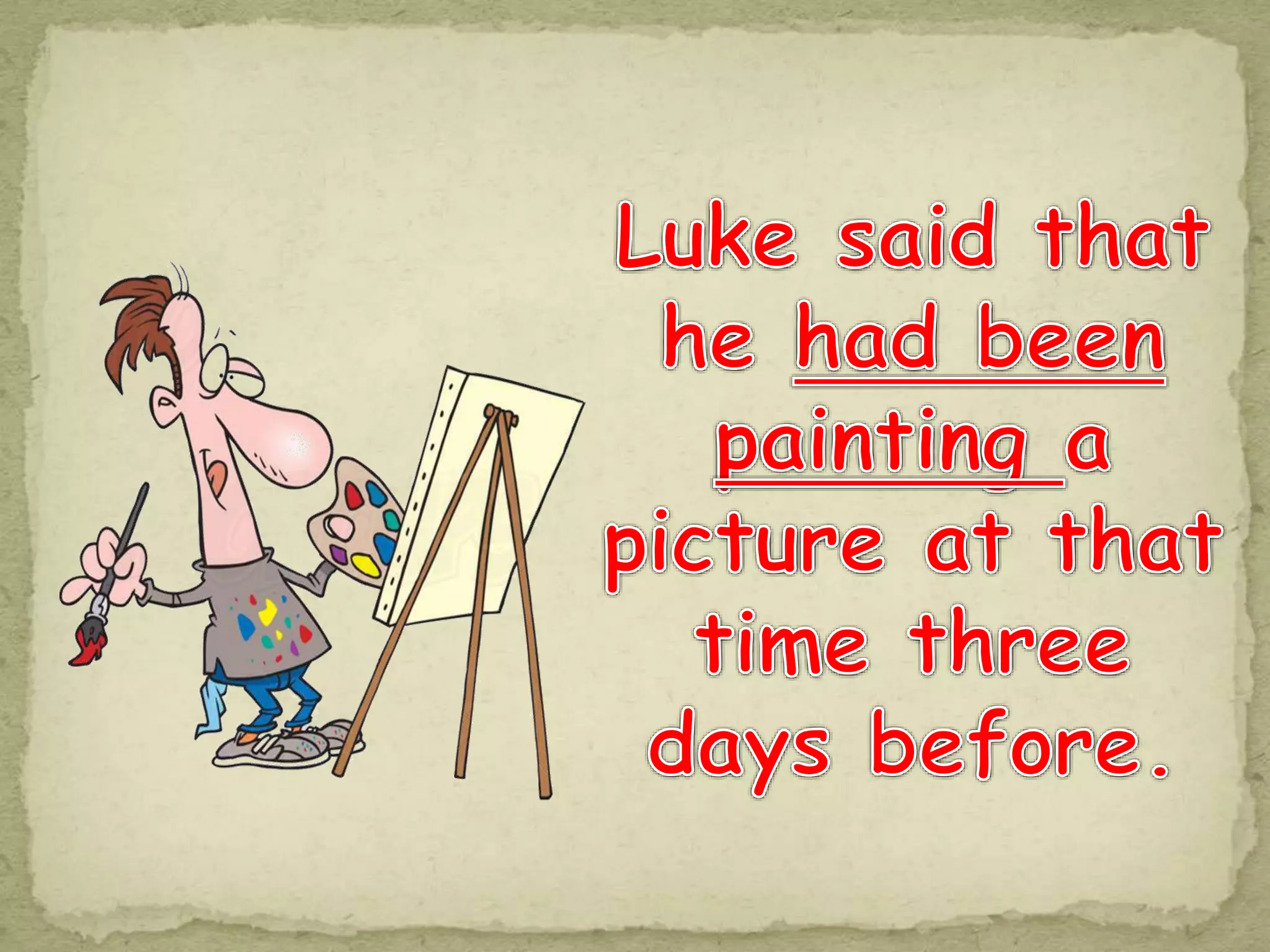 Reported speech conversation and games