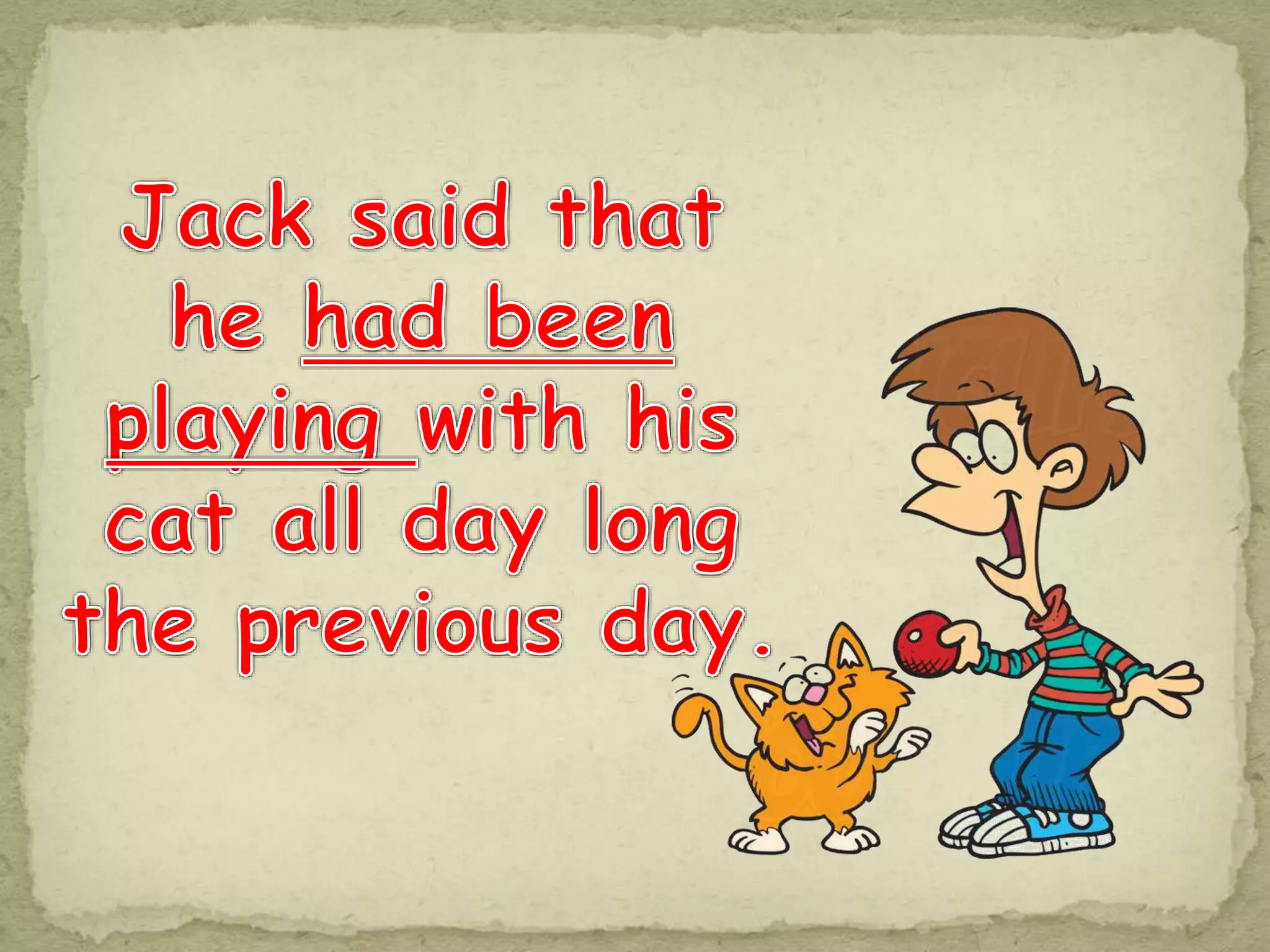 Reported speech conversation and games