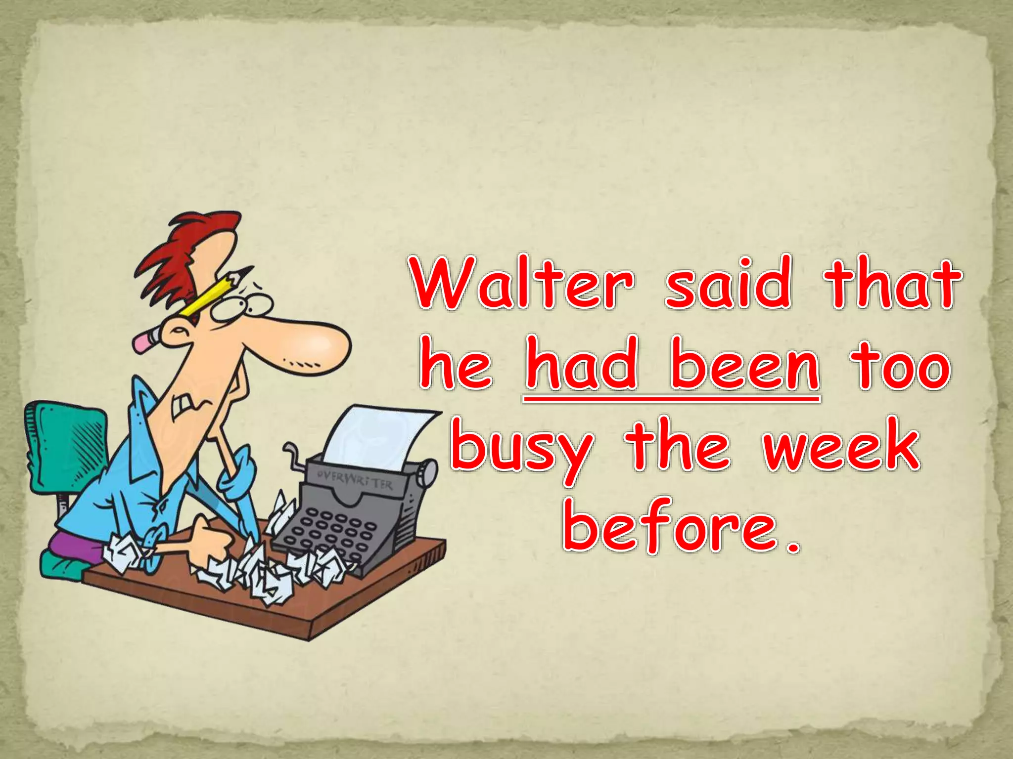 Reported speech conversation and games