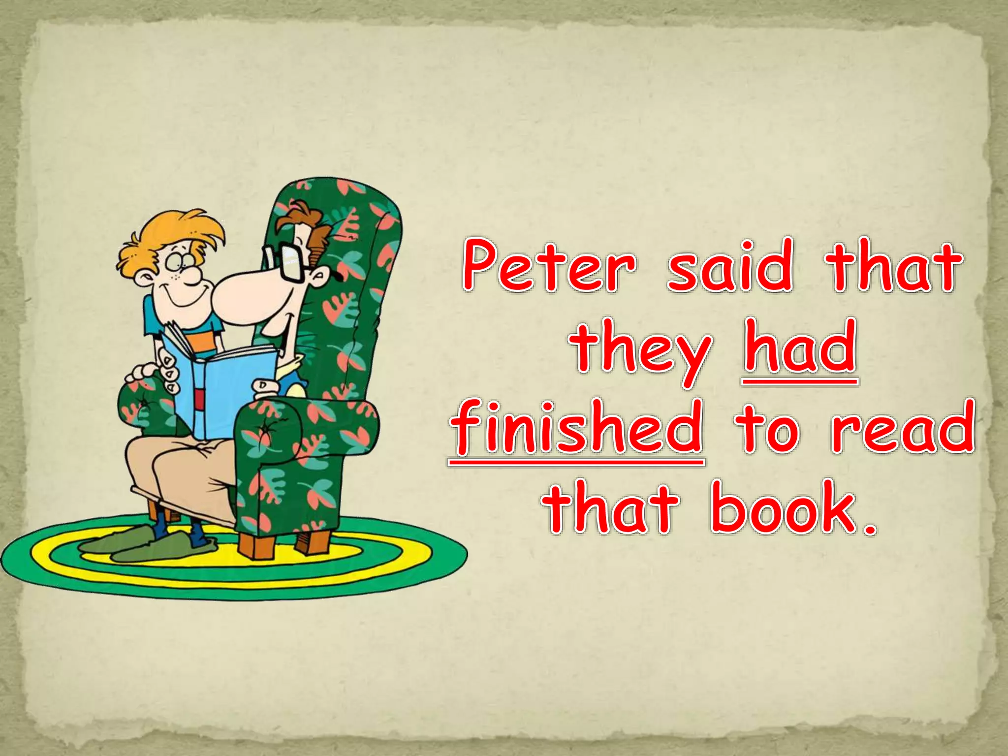 Reported speech conversation and games