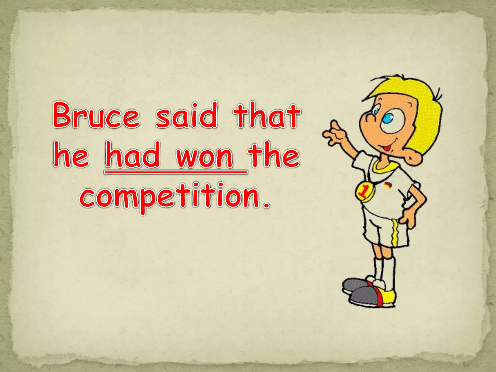 Reported speech conversation and games