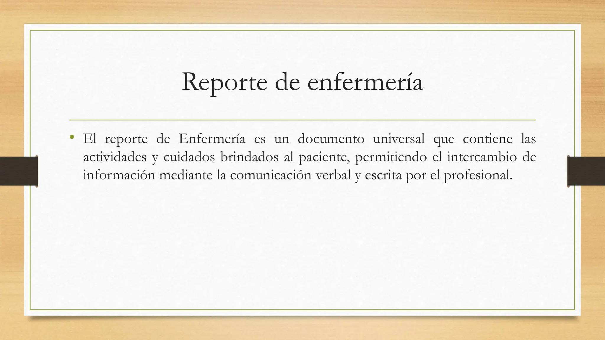 reporte de enfermería y quirófano .pptx