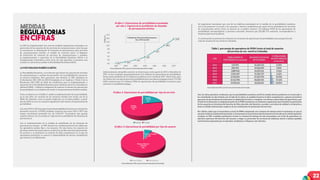 22
La CRC ha implementado una serie de medidas regulatorias orientadas a la
protección de los usuarios de los servicios de comunicaciones, entre las que
se encuentran: la eliminación de cláusulas de permanencia para servicios
de comunicaciones móviles, el modelo de contrato único, el Régimen
de Protección de Usuarios de servicios de comunicaciones y postales,
la implementación y operación de la Portabilidad Numérica Móvil y la
Compensación Automática, entre otras. En este apartado, se presenta una
revisión en cifras de la medida: la Portabilidad Numérica Móvil.
La Portabilidad Numérica Móvil
La Portabilidad Numérica es el derecho que tienen los usuarios de servicios
de comunicaciones a cambiar de proveedor con la posibilidad de conservar
su número telefónico. Para garantizar este derecho, la CRC estableció en
la Resolución CRC 2355 de 2010 (Compilada en el Capítulo 6 Titulo II de la
Resolución CRC 5050 de 2016) las condiciones para la implementación y
operación de la Portabilidad Numérica para telefonía móvil en Colombia (en
adelante PNM) , y definió la obligación de reportar el número de operaciones
de portabilidad, con el objetivo de medir el comportamiento de dicha medida.
Como se observa en el Gráfico 1, desde la implementación de la portabilidad,
en el año 2011, los usuarios de los servicios móviles han hecho uso de la
PNM. No obstante, como se puede evidenciar en el mismo gráfico, a partir
del año 2014 se tuvo un aumento significativo del número de operaciones de
portabilidad.
Así,entre2011y2014lasoperacionesdeportabilidadtuvieronuncrecimiento
promedio anual de 1.119.805 unidades, mientras que entre 2015 y 2017 este
mismo crecimiento promedio fue de 3.365.547. Crecimiento que guarda
relación directa con la entrada en vigencia de la prohibición de cláusulas de
permanencia.
Con la implementación de la medida de prohibición de las cláusulas de
permanencia mínima , la CRC eliminó los condicionamientos de salida que
los operadores podían fijar a los usuarios. De esta forma, los usuarios no
percibenrestriccionesparaejercersuderechoalalibreeleccióndelproveedor
de servicio y, se promueve un entorno de libre competencia en el que los
operadores garantizan al usuario la disponibilidad de ofertas competitivas
que lo lleven a la fidelización.
EN CIFRAS
MEDIDAS
REGULATORIAS
Gráﬁco 1. Operaciones de portabilidad acumuladas
por año y vigencia de la prohibición de cláusulas
de permanencia mínima
Adicionalmente, del gráfico anterior se observa que, entre agosto de 2011 y diciembre de
2017, se han realizado aproximadamente 13,6 millones de operaciones de portabilidad,
de las cuales alrededor de 3,5 millones sucedieron en lo corrido de 2017. Ahora bien, para
ese último año, las operaciones de portabilidad para suscriptores pospago fueron 751.786
(22%), mientras que 2,7 millones (78%) de operaciones de portabilidad ocurrieron para
usuarios en modalidad prepago.
Fuente: Elaboración CRC a partir de cifras de Informática El Corte Inglés
Es importante mencionar que uno de los objetivos principales de la medida de la portabilidad numérica,
fue el de promover el acceso a los usuarios a ofertas competitivas por parte de los prestadores de servicios
de comunicación móvil. Como se observa en el gráfico anterior, 3,2 millones (93%) de las operaciones de
portabilidad correspondieron a personas naturales, mientras que 232.385 (7% restante), correspondieron a
empresas (personas jurídicas).
A continuación se presenta la evolución en el número de operaciones de portabilidad como proporción del
total de usuarios de voz móvil en Colombia.
Así, las cifras permiten evidenciar que la portabilidad numérica móvil ha tenido efectos positivos en el mercado y
ha contribuido en dos frentes: por el lado de la oferta, la medida favorece la libre competencia y genera incentivos
para que los proveedores incrementen la calidad del servicio y compitan vía ofertas comerciales; de igual forma, por
el lado de la demanda, la implementación de la PNM constituye un elemento regulatorio que fortalece la protección
de los usuarios en términos del derecho de libre elección, del derecho a acceder a servicios de calidad y, el derecho a
tener la debida información respecto de las condiciones de prestación del servicio.
Por último, dado que el mecanismo actual de PNM comprende una ventana de tiempo entre el momento en que el
usuario realiza la solicitud de portación y el momento en que la línea efectivamente es activada en la red del operador
receptor, la CRC considera pertinente revisar la ventana de tiempo de este mecanismo con el ﬁn de garantizar un
ejercicio oportuno del derecho del usuario a elegir su proveedor de servicios de telefonía móvil y limitar posibles
restricciones impuestas por el operador, tendientes a bloquear este derecho.
Pospago
751.786
22%
Prepago
2.729.026
78%
Pospago Prepago
Fuente: Elaboración CRC a partir de cifras de Informática El Corte Inglés
Gráﬁco 2. Operaciones de portabilidad por tipo de servicio
Gráﬁco 3. Operaciones de portabilidad por tipo de usuario
Tabla 1. porcentaje de operadores de PNM frente al total de usuarios
del servicio de voz móvil en Colombia
Fuente: Elaboración CRC a partir de cifras de Informática El Corte Inglés
Persona Juridica
232.385
7%
Persona Natural
3.248.427
93%
Persona Juridica Persona Natural
 