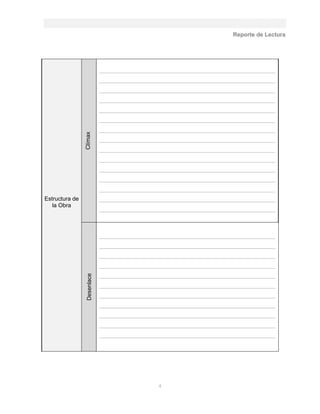 REPORTE DE LECTURA