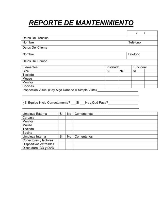 Formato De Reporte De Practicas De Taller De Mantenim vrogue.co