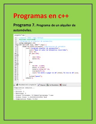 Reporte de programacion | DOCX
